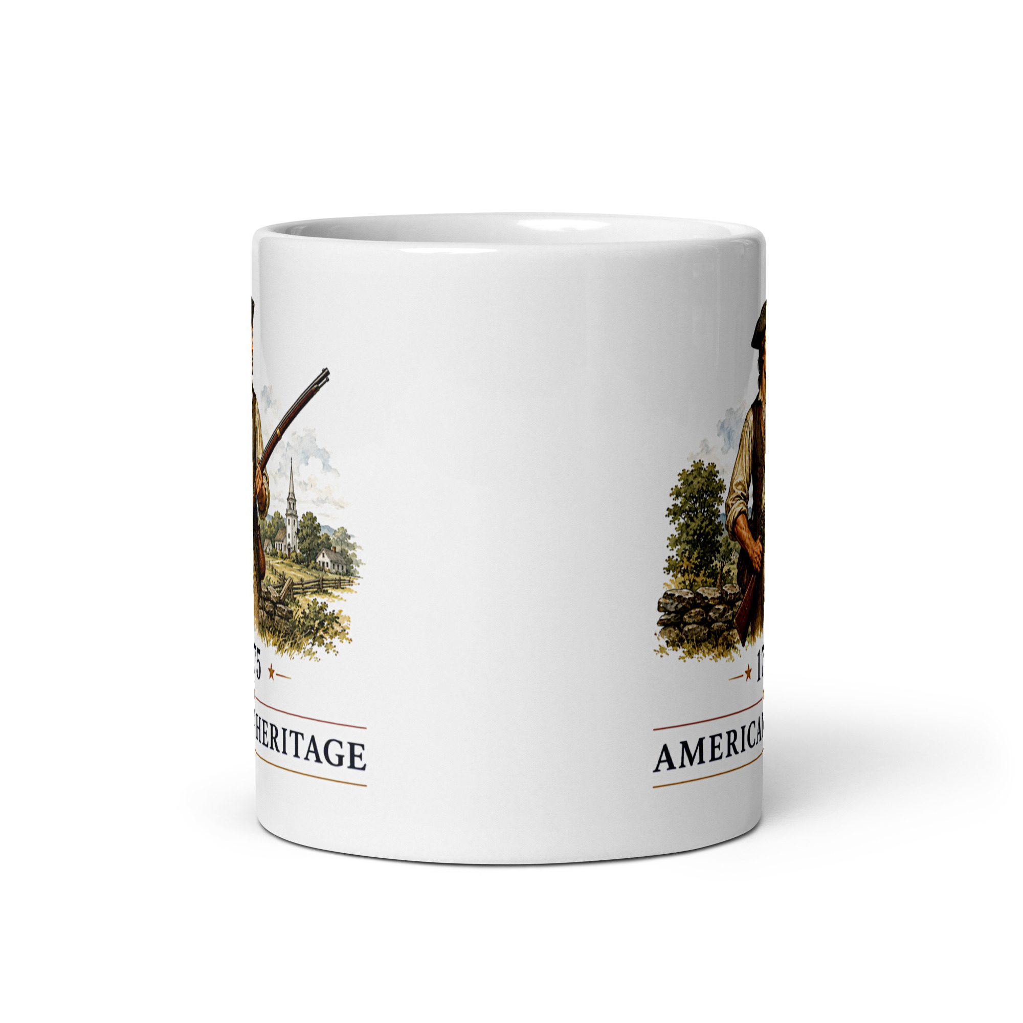 Kaffeetasse „American Heritage – Minuteman 1775“ – Der Beginn der Amerikanischen Revolution