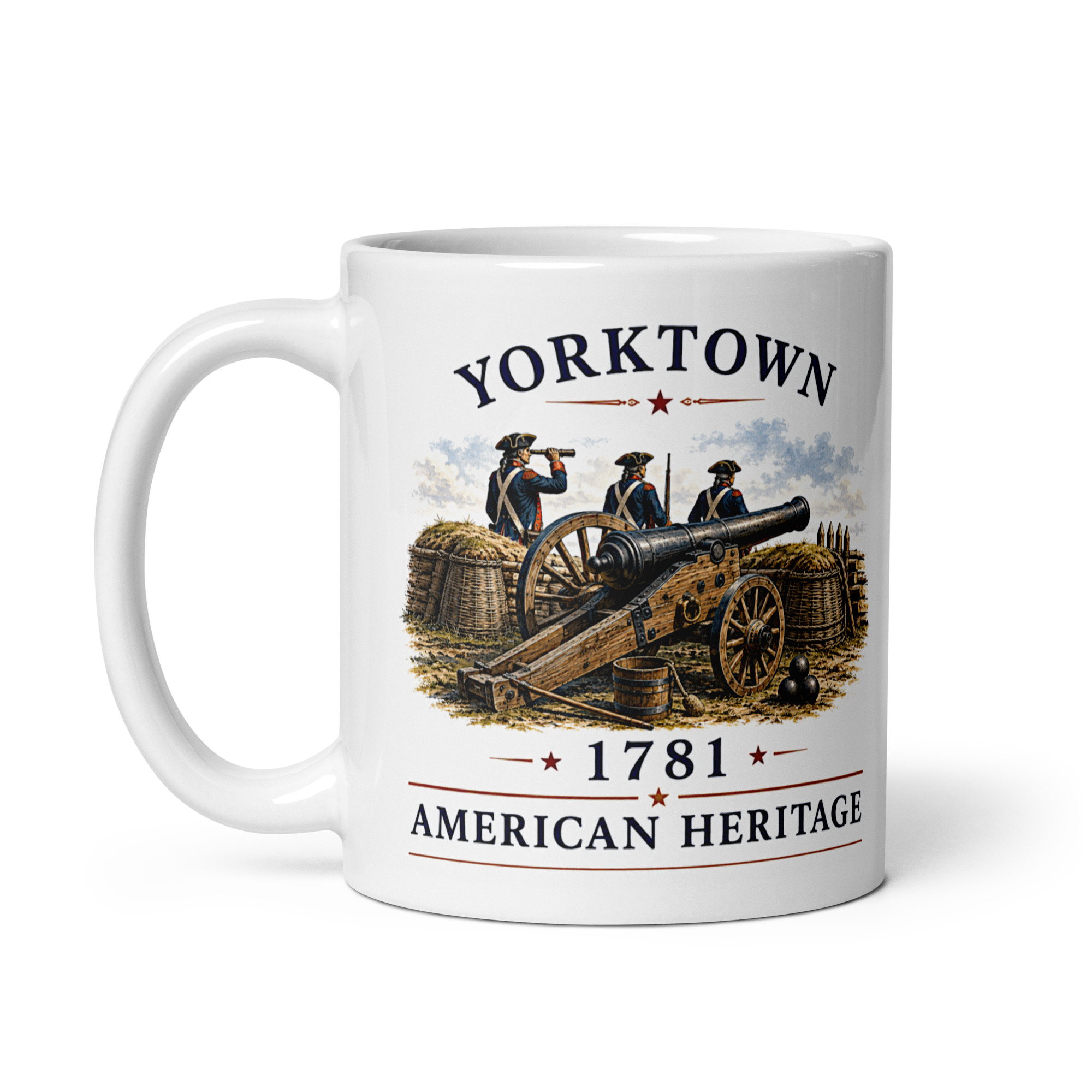Kaffeetasse „American Heritage – Yorktown 1781“ – Entscheidung im Amerikanischen Unabhängigkeitskrieg