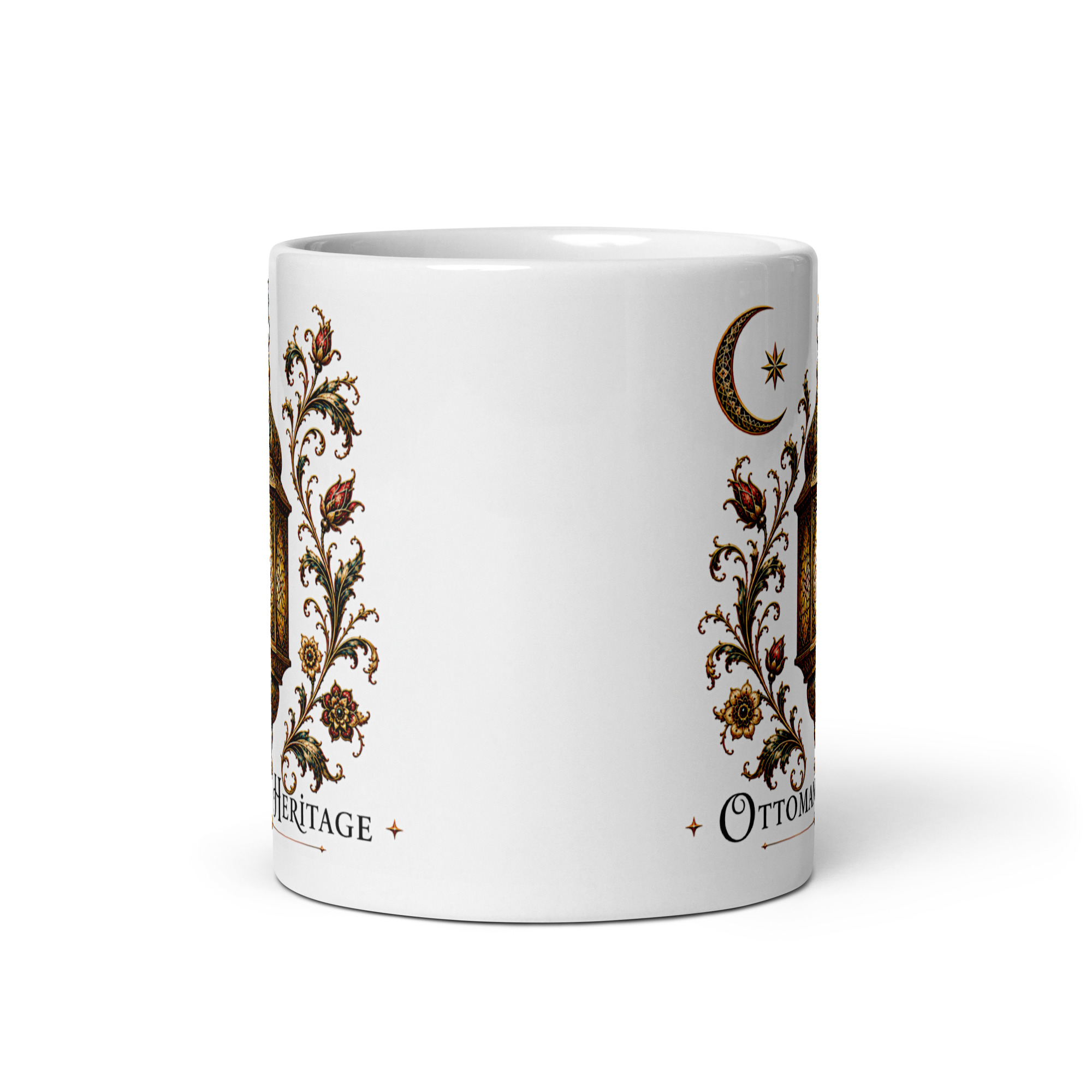 Kaffeetasse „Ottoman Heritage – Osmanische Laterne“ – Prachtvolles Kunstmotiv mit orientalischer Ornamentik
