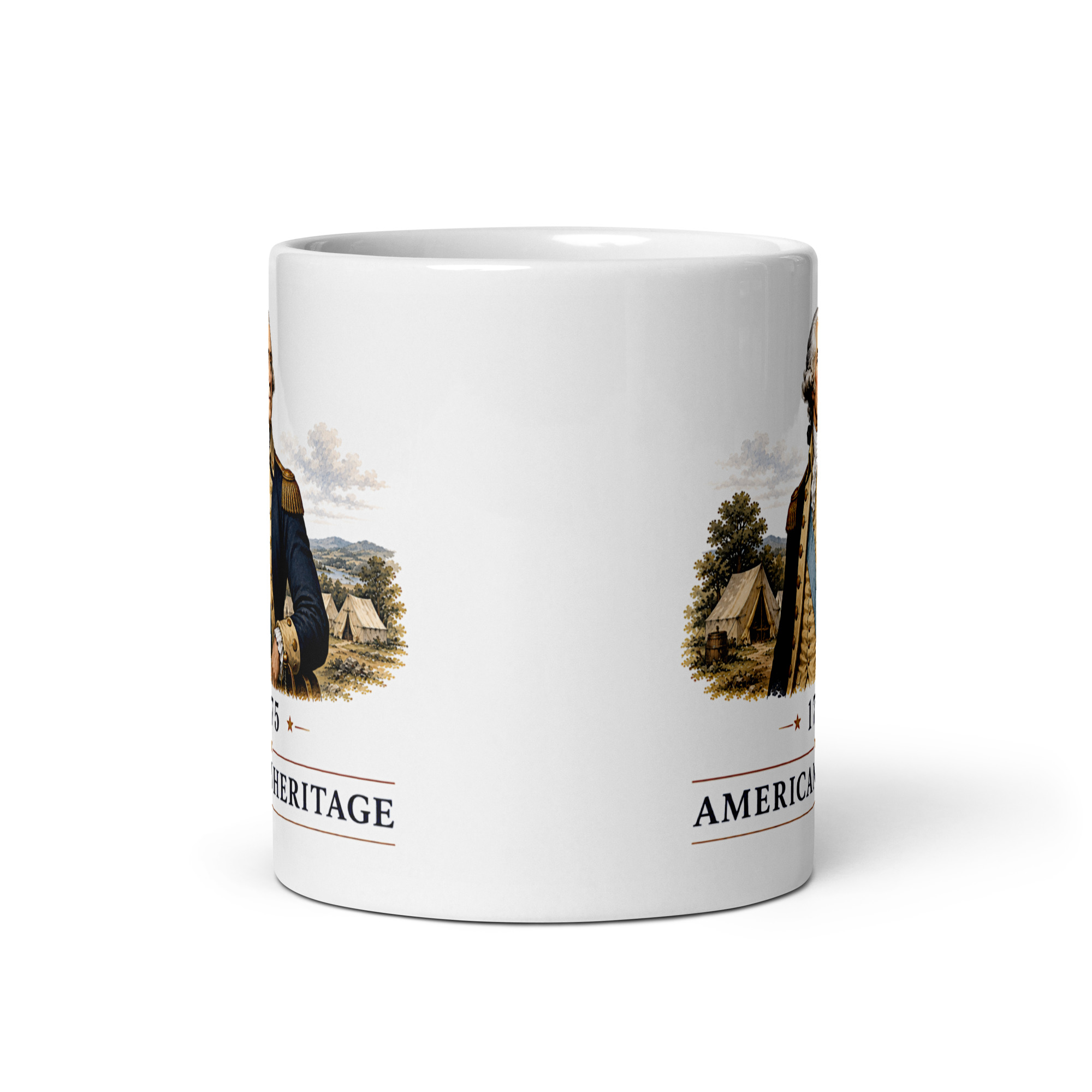 Kaffeetasse „American Heritage – George Washington 1775“ – Oberbefehlshaber der Kontinentalarmee
