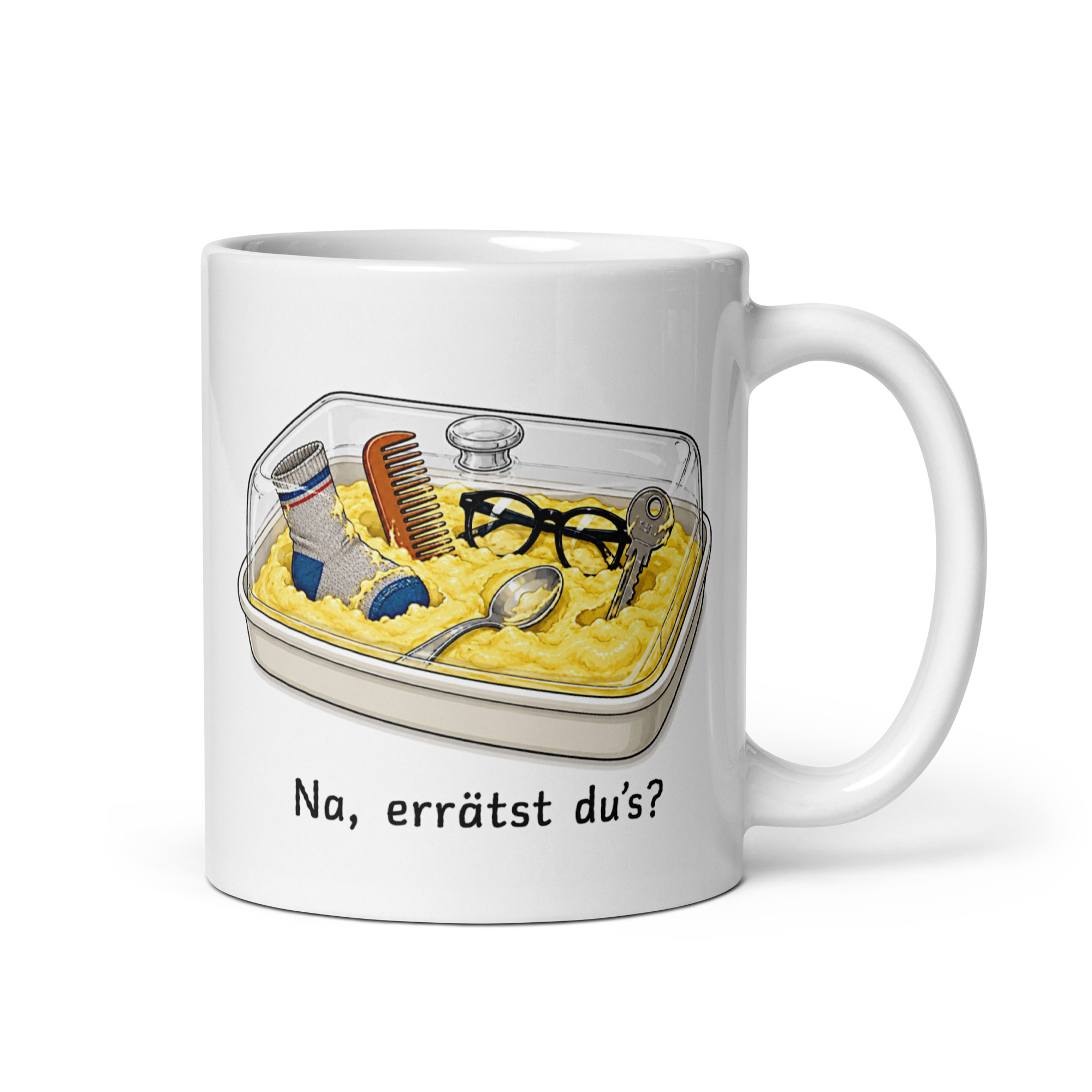 Kaffeetasse „Na, errätst du’s? – Alles in Butter“