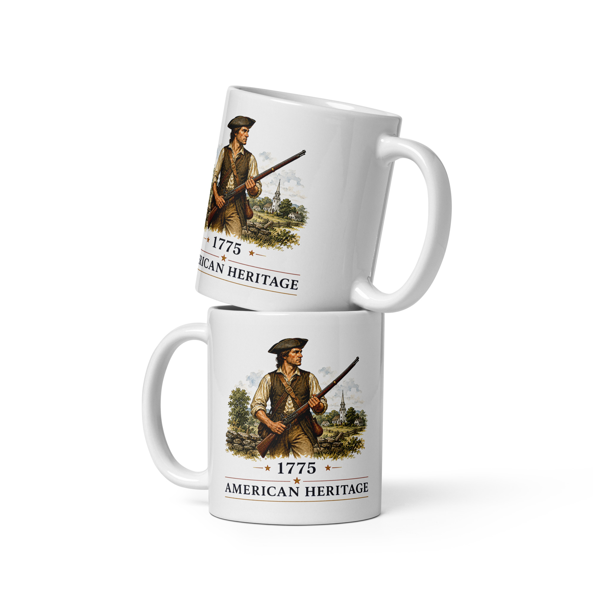 Kaffeetasse „American Heritage – Minuteman 1775“ – Der Beginn der Amerikanischen Revolution