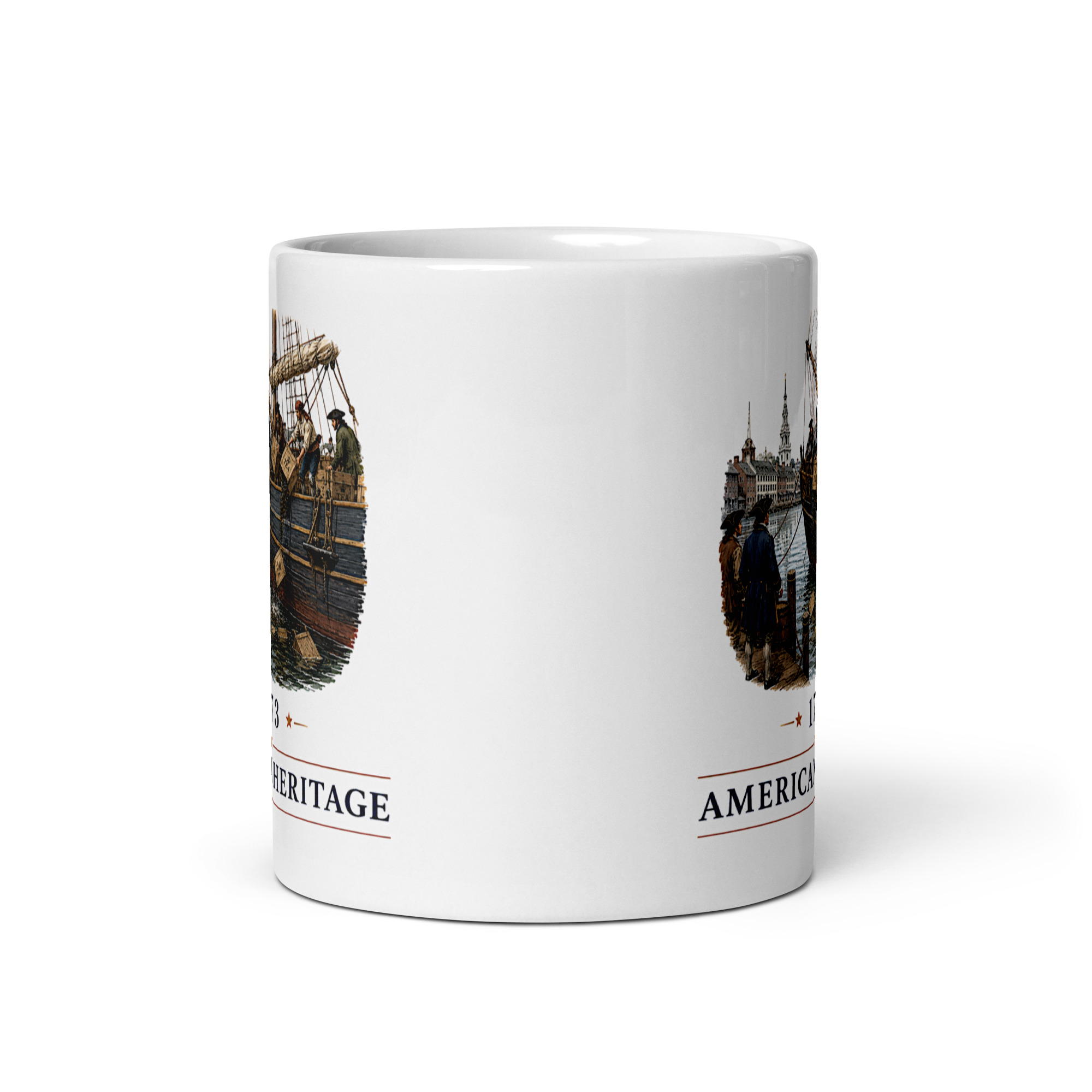 Kaffeetasse „American Heritage – Boston Tea Party 1773“ – Ein Wendepunkt auf dem Weg zur amerikanischen Unabhängigkeit