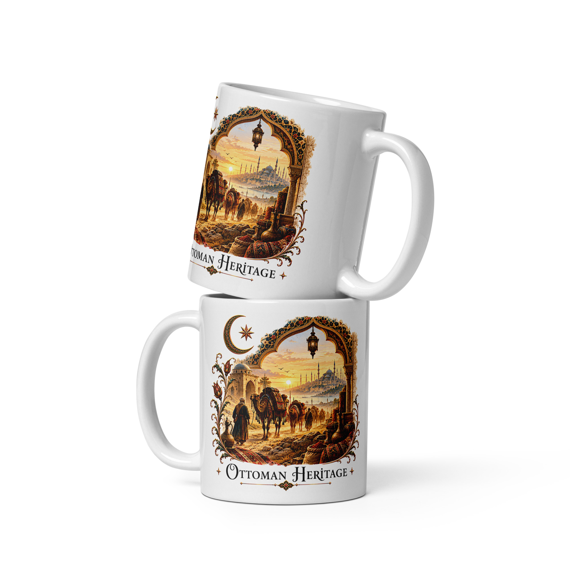 Kaffeetasse „Ottoman Heritage – Karawane am Bosporus“ – Historisch inspiriertes Motiv