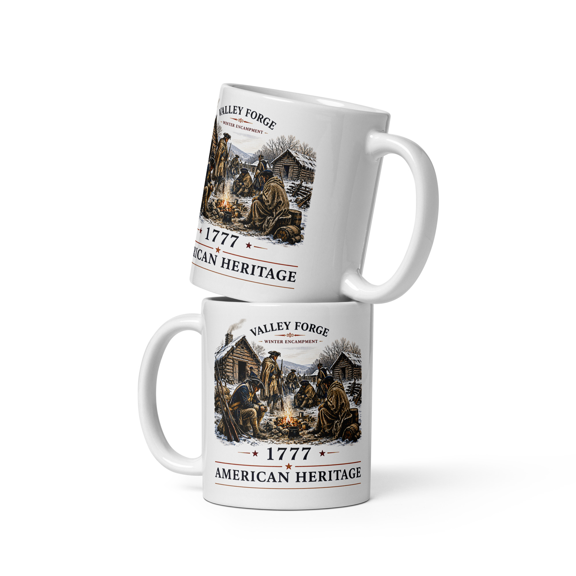 Kaffeetasse „American Heritage – Valley Forge 1777“ – Winterlager der Kontinentalarmee