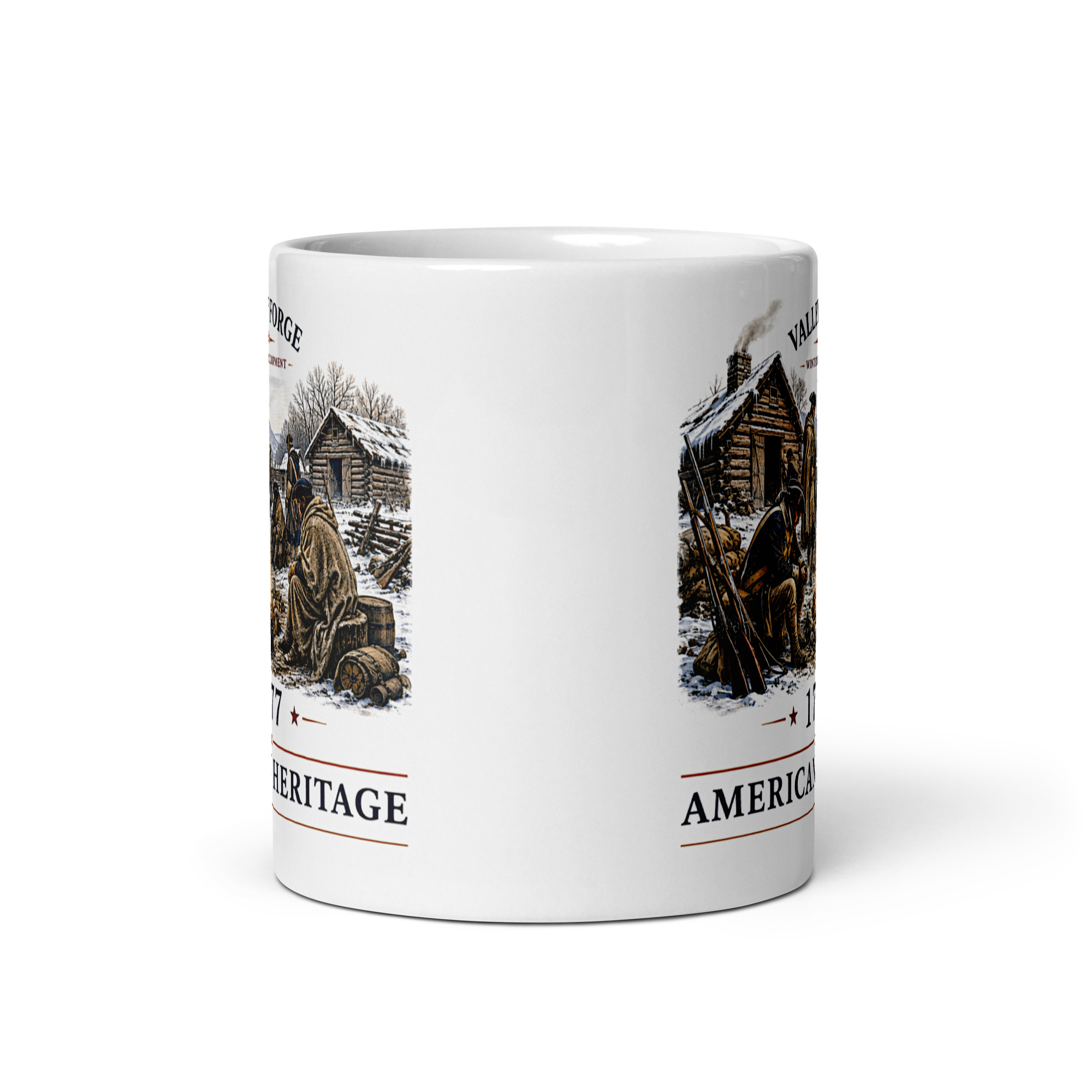 Kaffeetasse „American Heritage – Valley Forge 1777“ – Winterlager der Kontinentalarmee