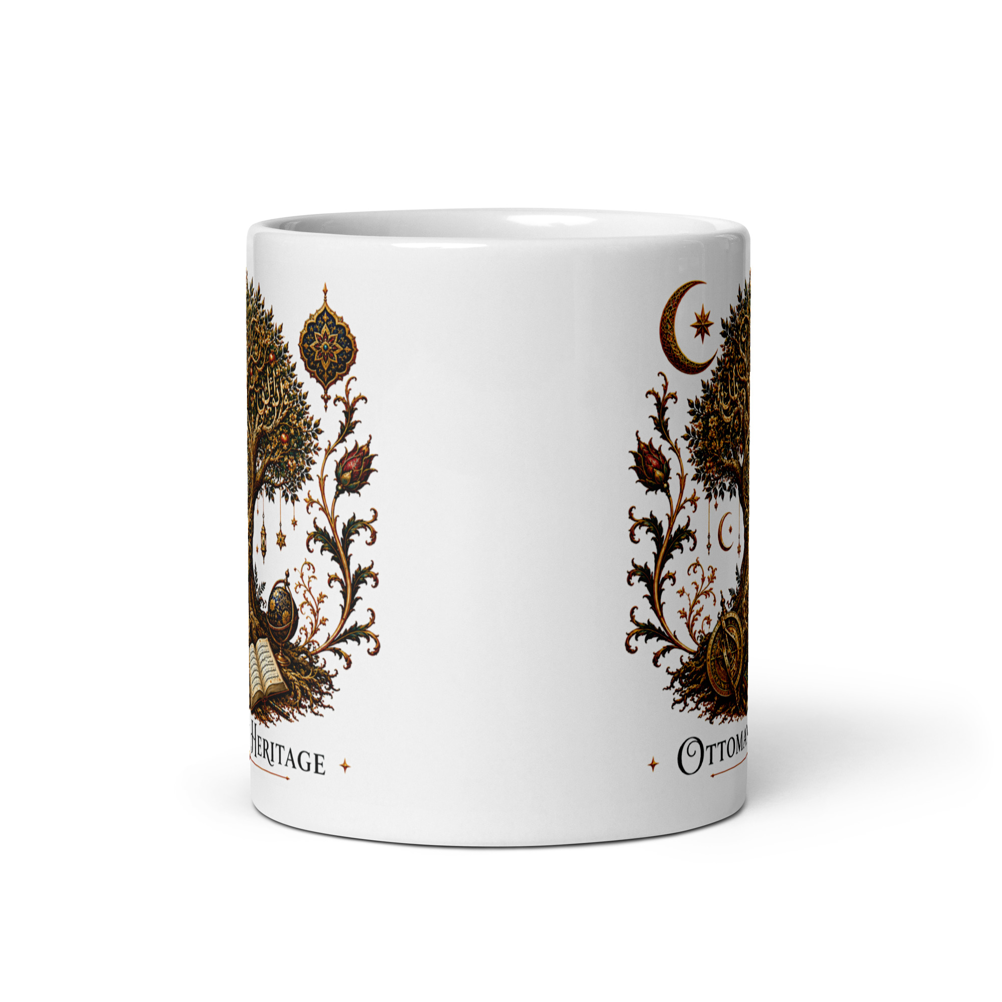Kaffeetasse „Ottoman Heritage – Baum des Wissens“ – Osmanisch inspirierte Symbol- und Ornamentkunst