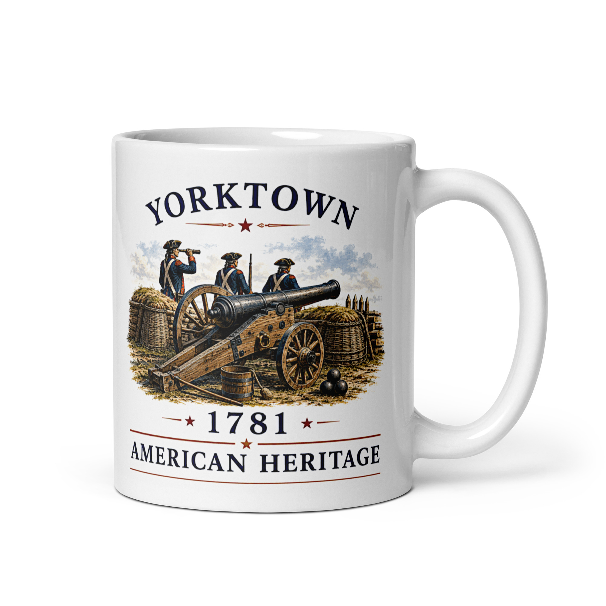 Kaffeetasse „American Heritage – Yorktown 1781“ – Entscheidung im Amerikanischen Unabhängigkeitskrieg