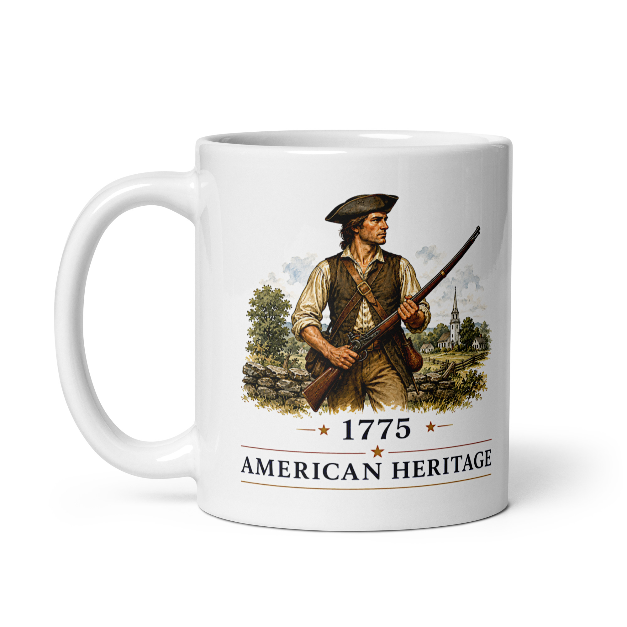 Kaffeetasse „American Heritage – Minuteman 1775“ – Der Beginn der Amerikanischen Revolution