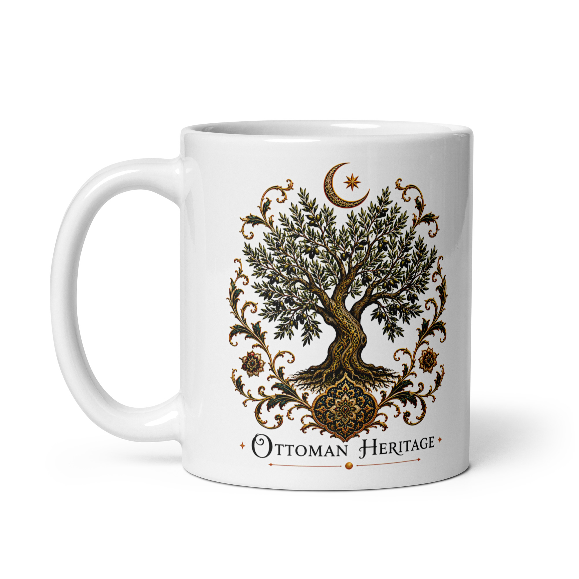 Kaffeetasse „Ottoman Heritage – Olivenbaum“ – Symbol für Frieden und Beständigkeit