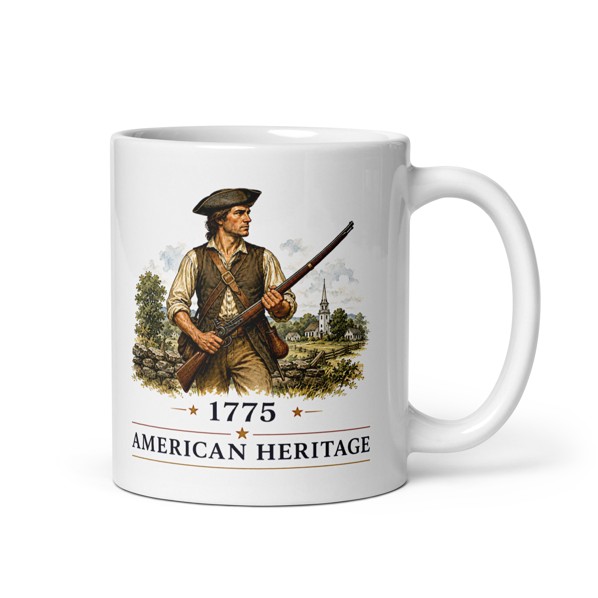 Kaffeetasse „American Heritage – Minuteman 1775“ – Der Beginn der Amerikanischen Revolution