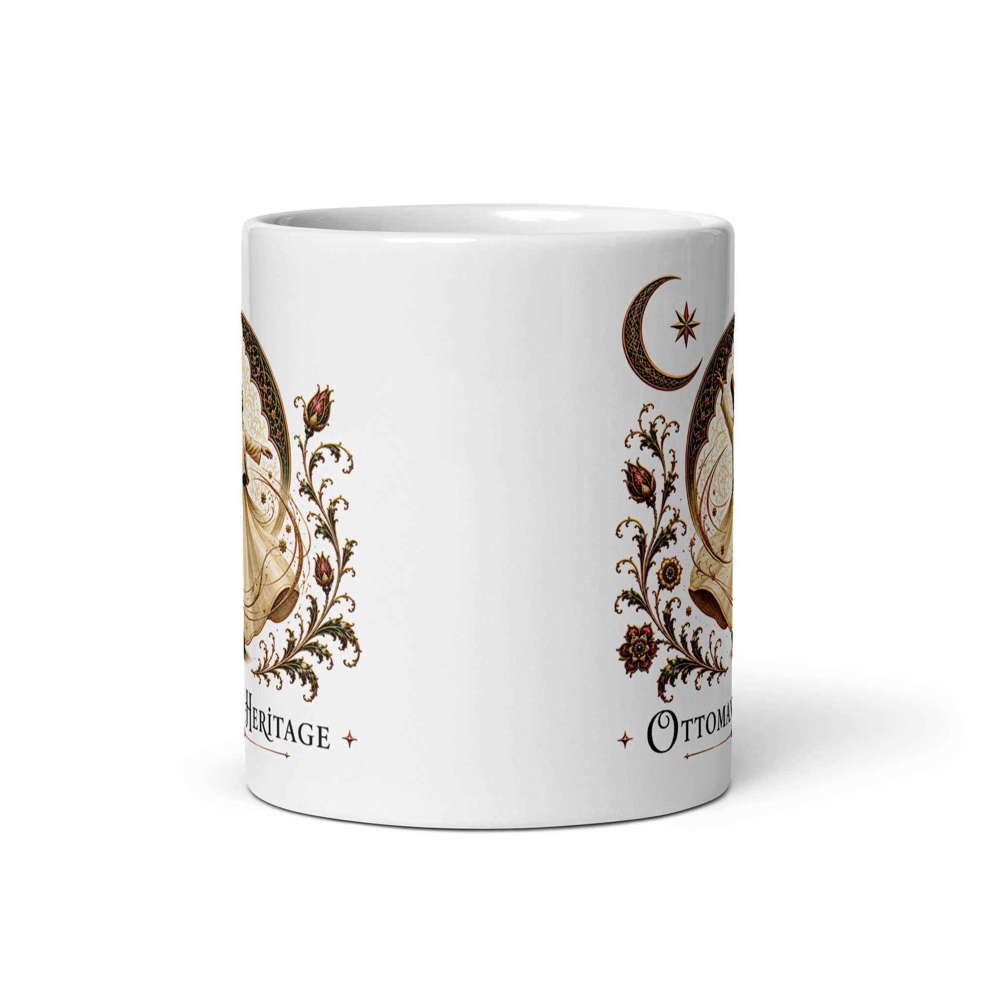 Kaffeetasse „Ottoman Heritage – Tanzender Derwisch“ – Osmanisch inspiriertes Kunstmotiv