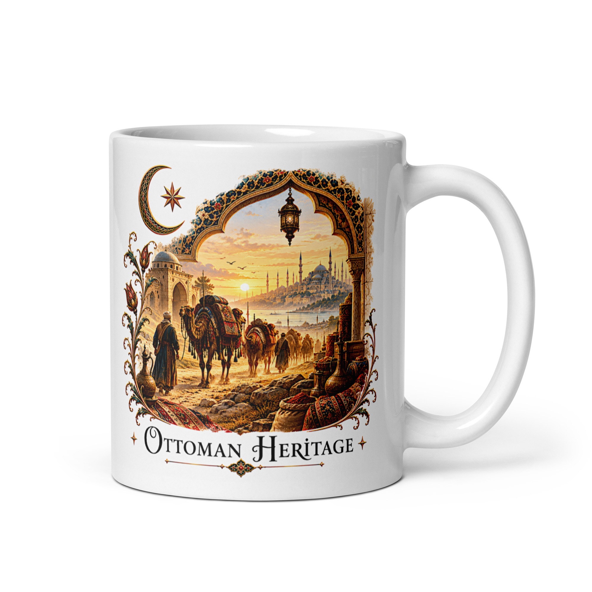 Kaffeetasse „Ottoman Heritage – Karawane am Bosporus“ – Historisch inspiriertes Motiv