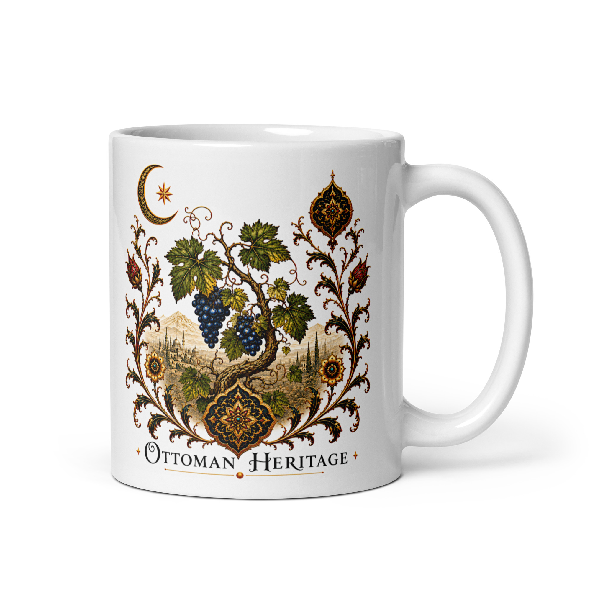 Kaffeetasse „Ottoman Heritage – Weinrebe“